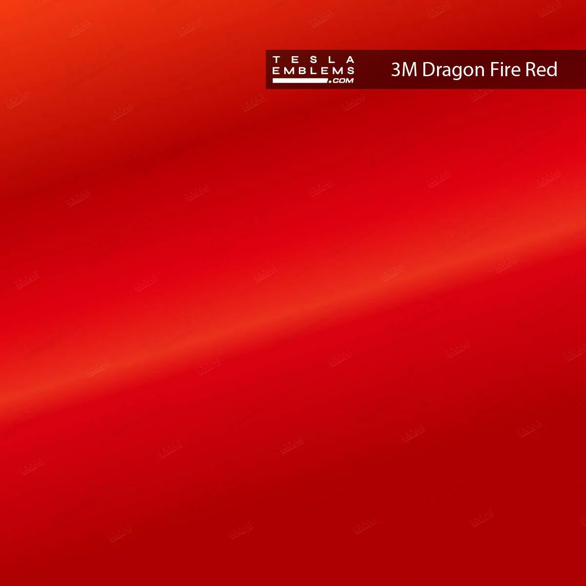 3M Gloss Dragon Fire Red | Tesla Center Console Wrap Kit | Model 3 '21-24 - Image 2
