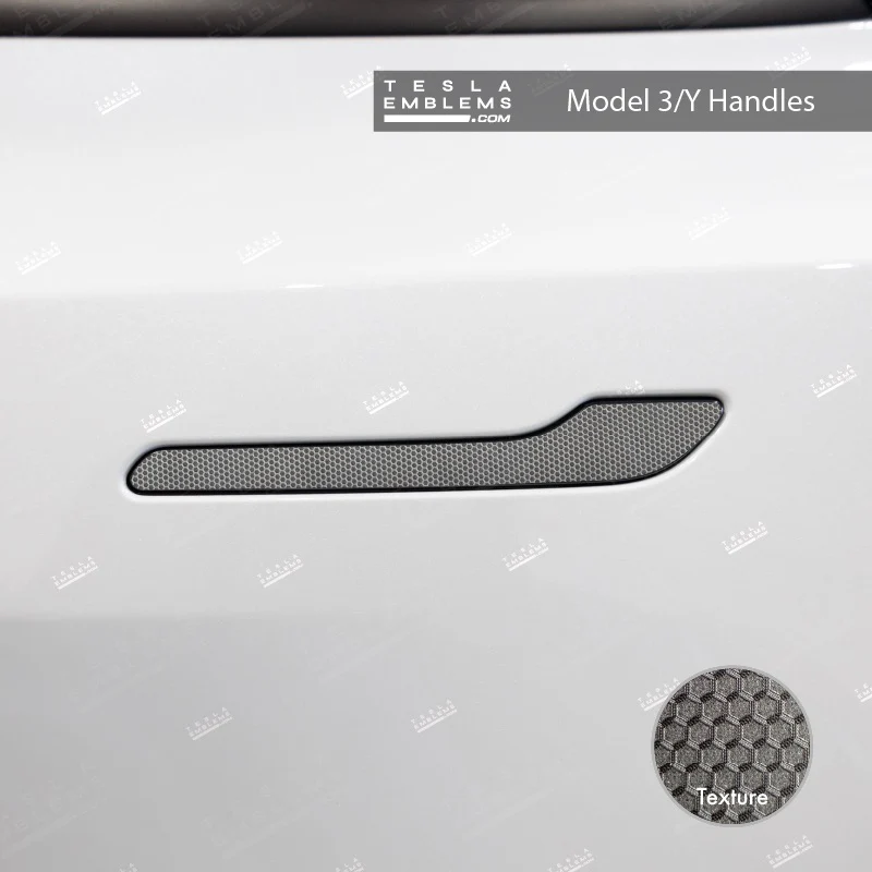 3M Matrix Black Tesla Door Handle Decals (4pcs)