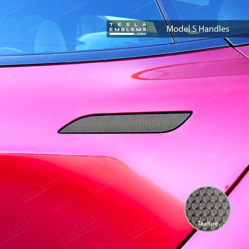 3M Matrix Black Tesla Door Handle Decals (4pcs) - Image 2