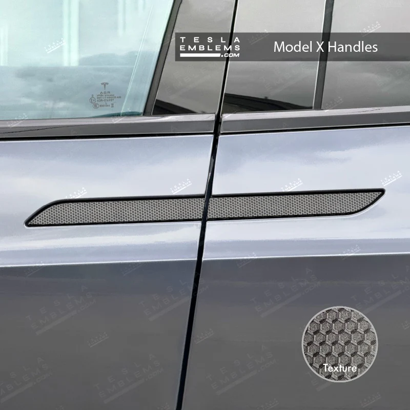 3M Matrix Black Tesla Door Handle Decals (4pcs) - Image 3
