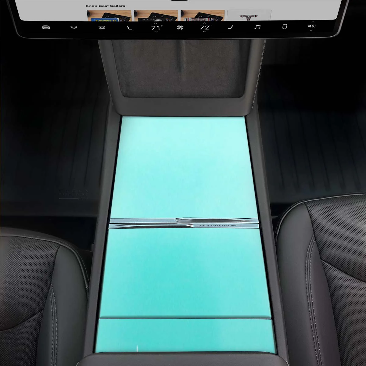 3M Satin Key West | Tesla Center Console Wrap Kit | Model 3 '24-26 Refresh