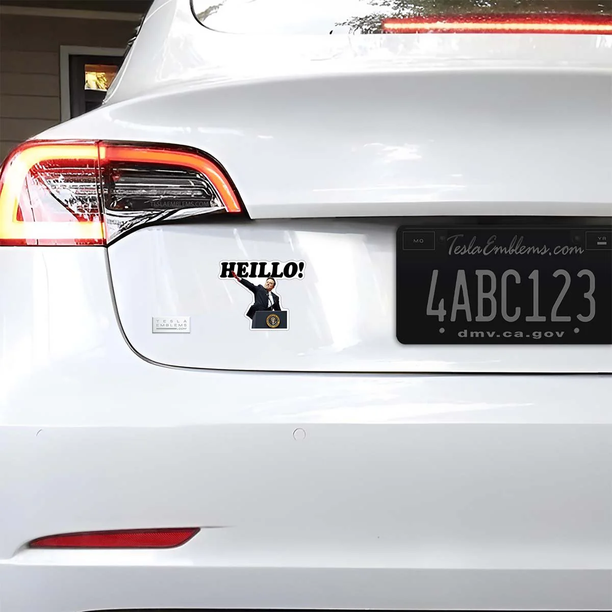 Elon Salutes Heillo Vinyl Decal Sticker - Image 2