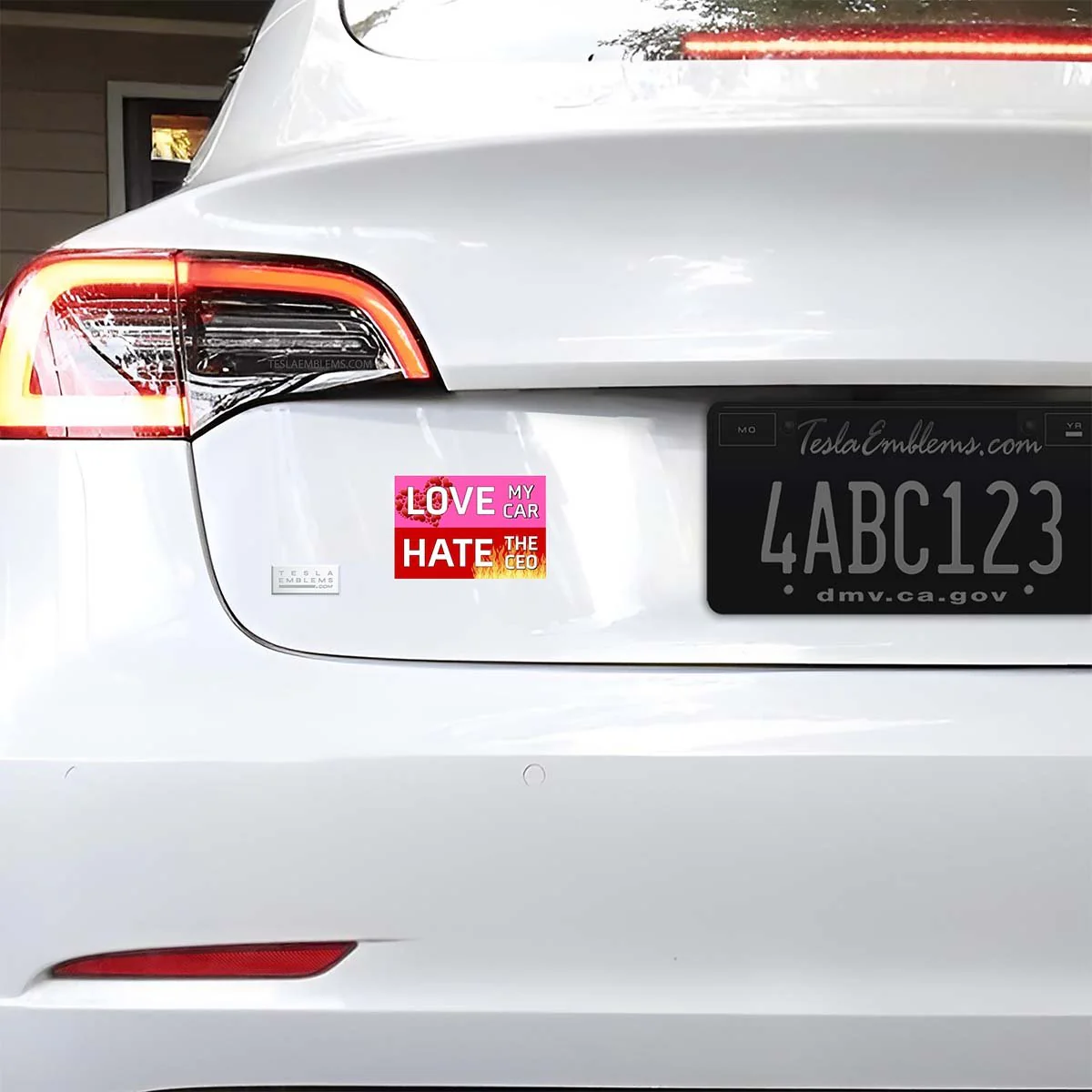 Love My Car Hate The CEO Vinyl Decal Sticker - Image 3