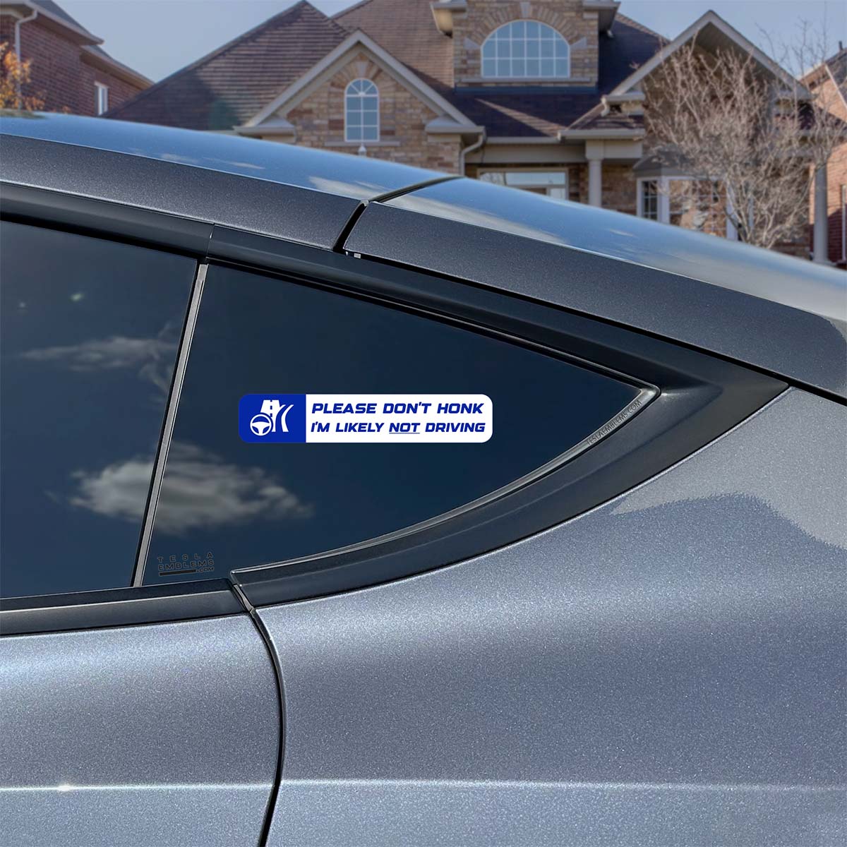 Please Don't Honk Vinyl Decal Sticker - Image 4