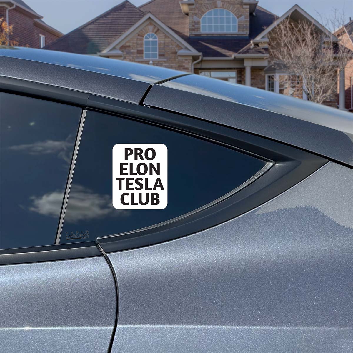Pro Elon Tesla Club Vinyl Decal Sticker - Image 4
