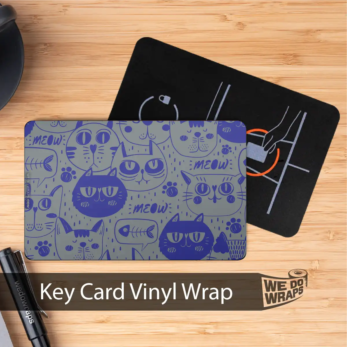 Blue Cats | NFC Key Card Wrap - Image 3