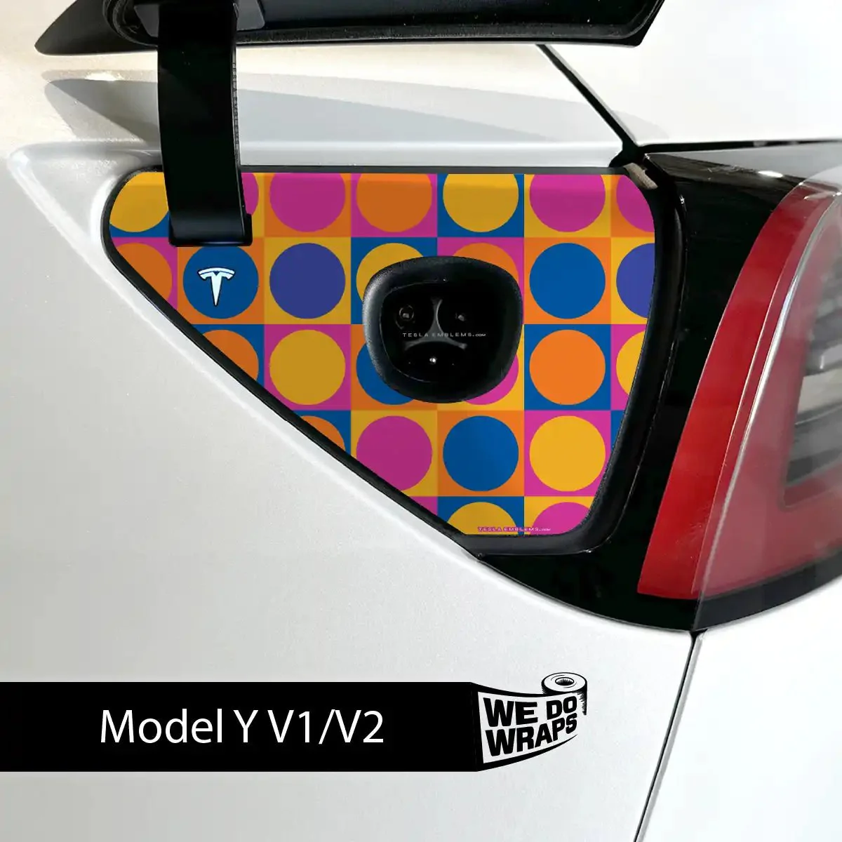Bright Pop Tesla Charge Port Wrap | Model Y - Image 2