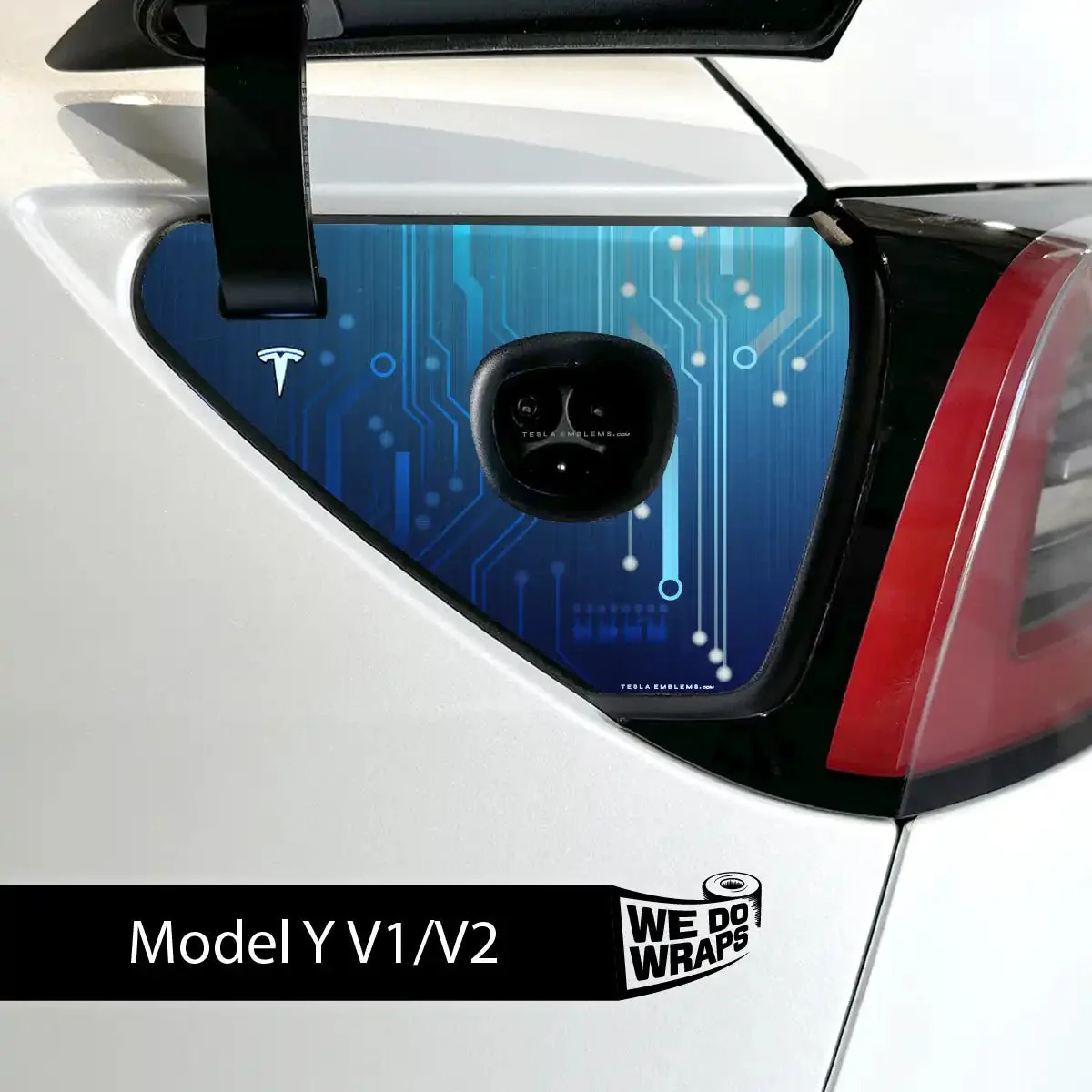 Circuit Blues Tesla Charge Port Wrap | Model Y - Image 2