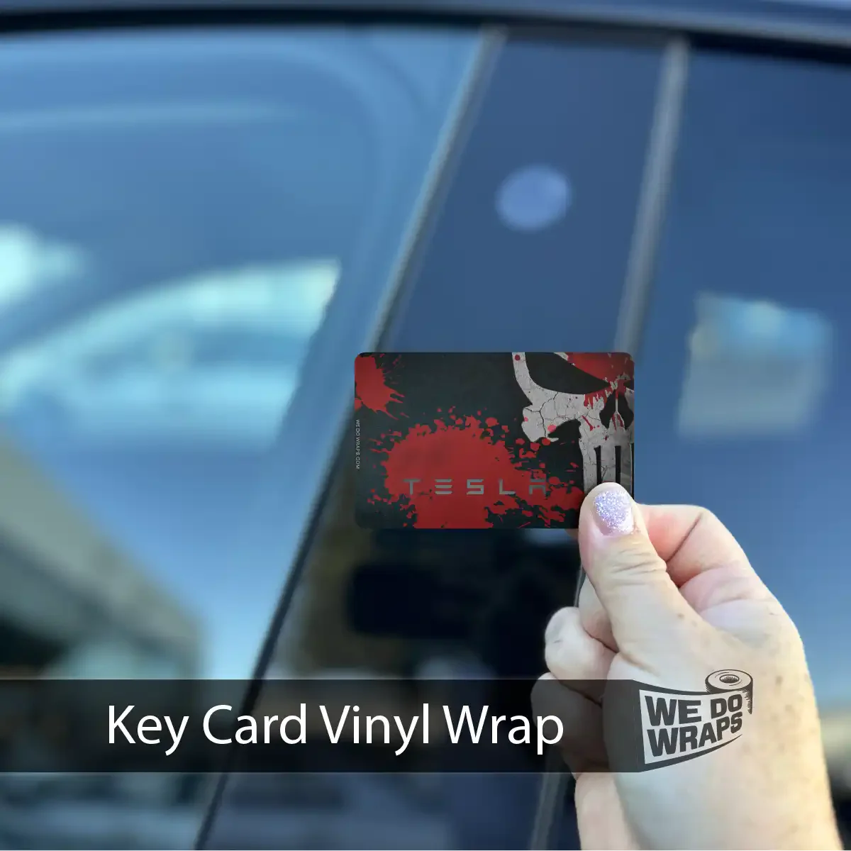 Distressed Skull | NFC Key Card Wrap - Image 2