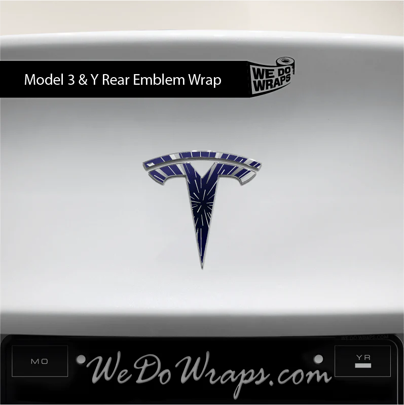 Insane Performance Mode Tesla Emblem Decals (Front + Back) | Model 3 - Image 2