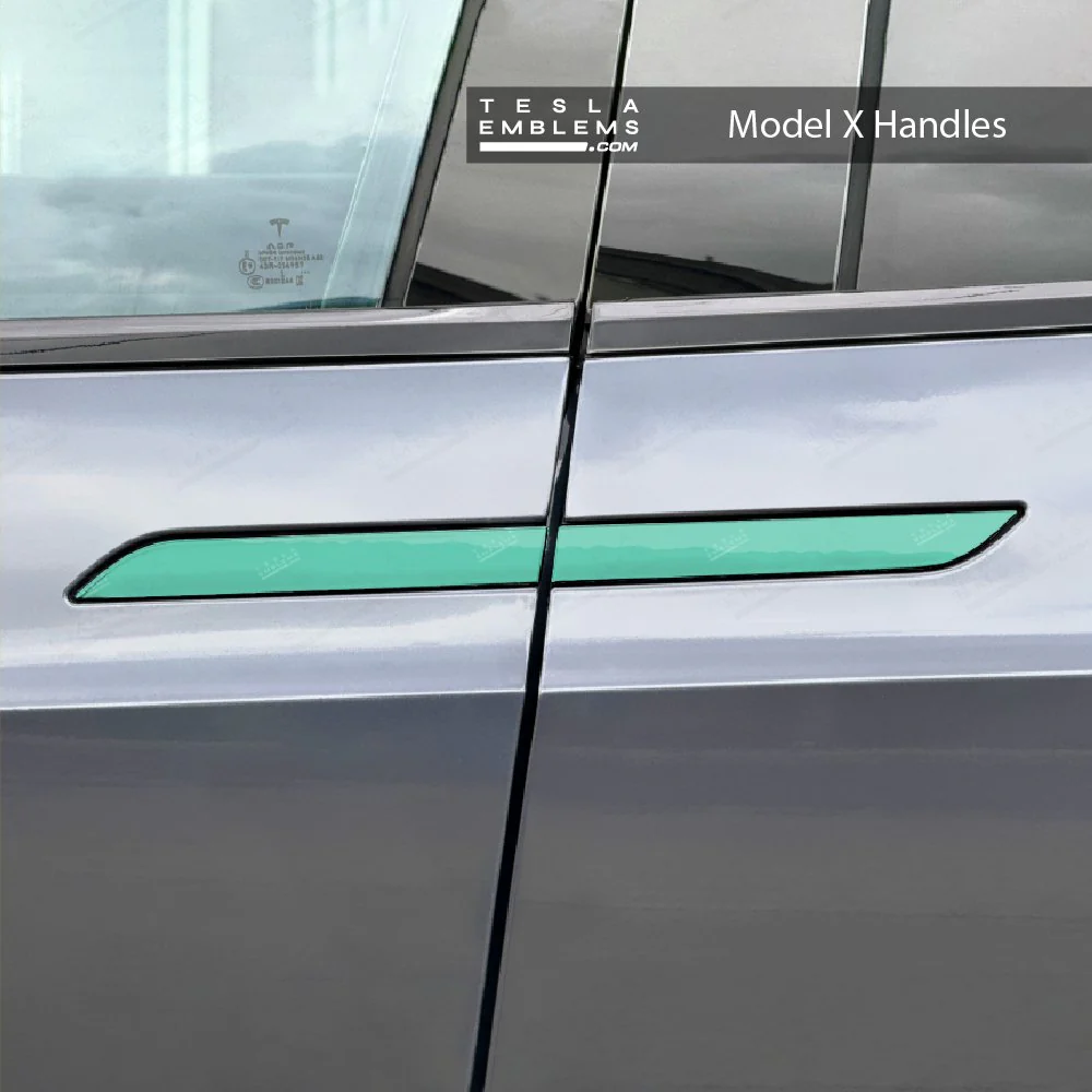 KPMF Satin Spearmint Tesla Door Handle Decals (4pcs) - Image 3