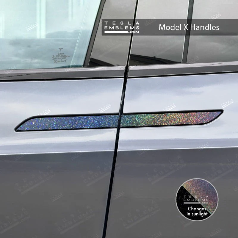 KPMF Morpheus Black Tesla Door Handle Decals (4pcs) - Image 2