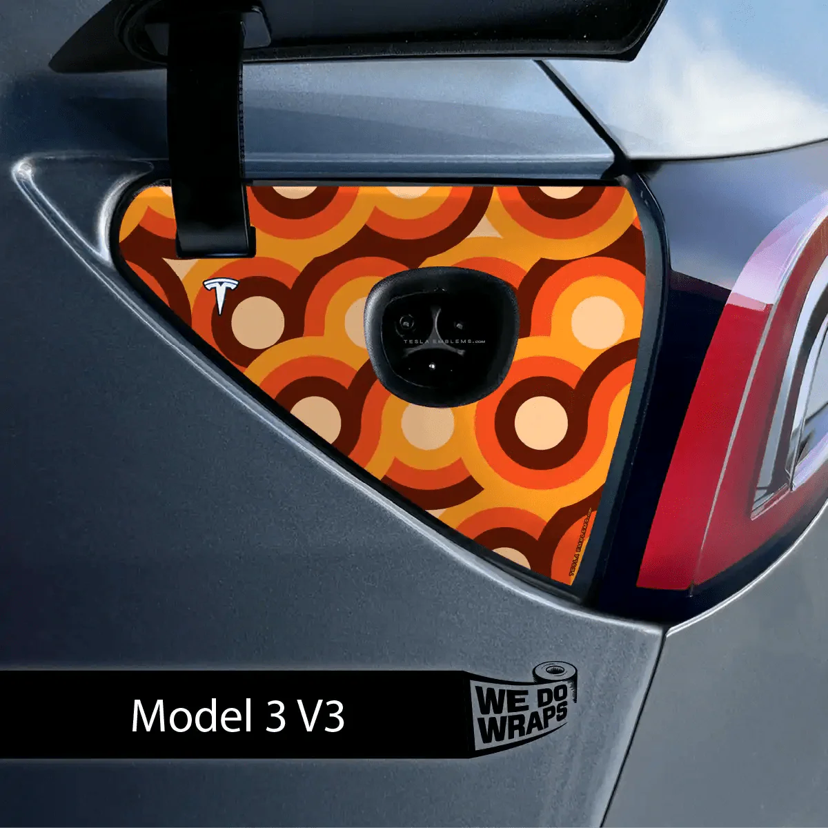 Mod About You Tesla Charge Port Wrap | Model 3 - Image 2