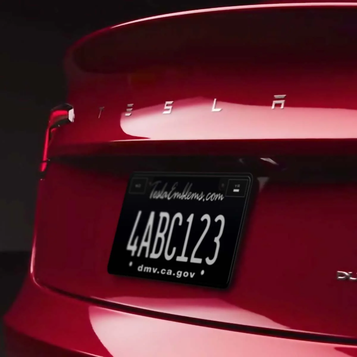 “TESLA” Chrome Letters Rear Emblem | Genuine 2024+ Model 3 “Highland” OEM Original Badging