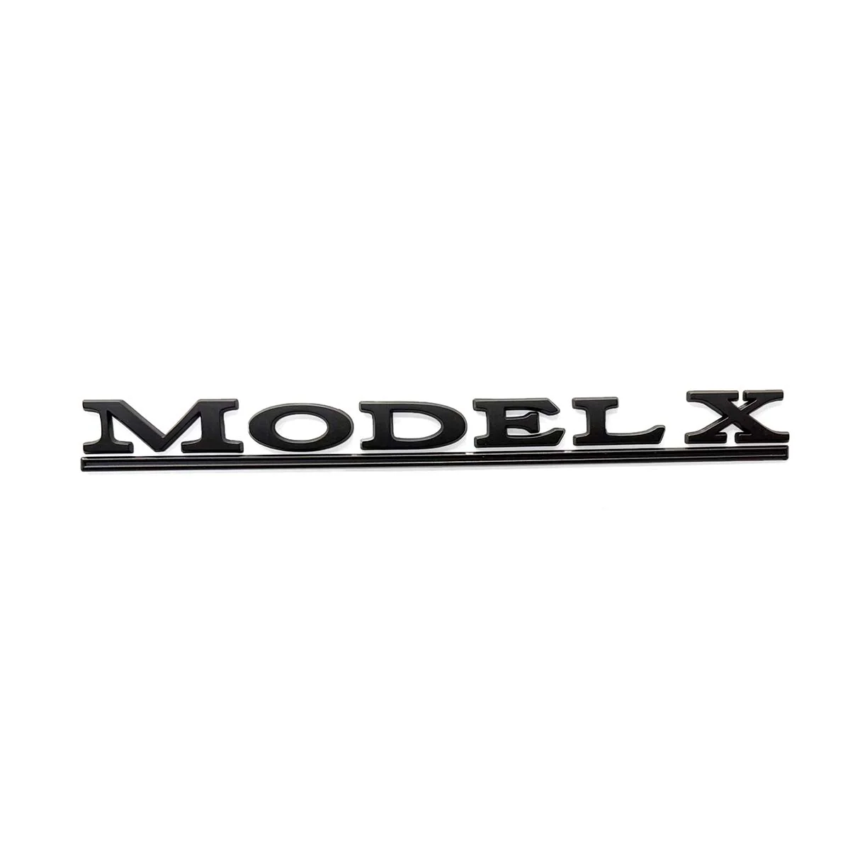 “Model X” Black ABS Tesla Emblem | Rear Trunk Badging - Image 2