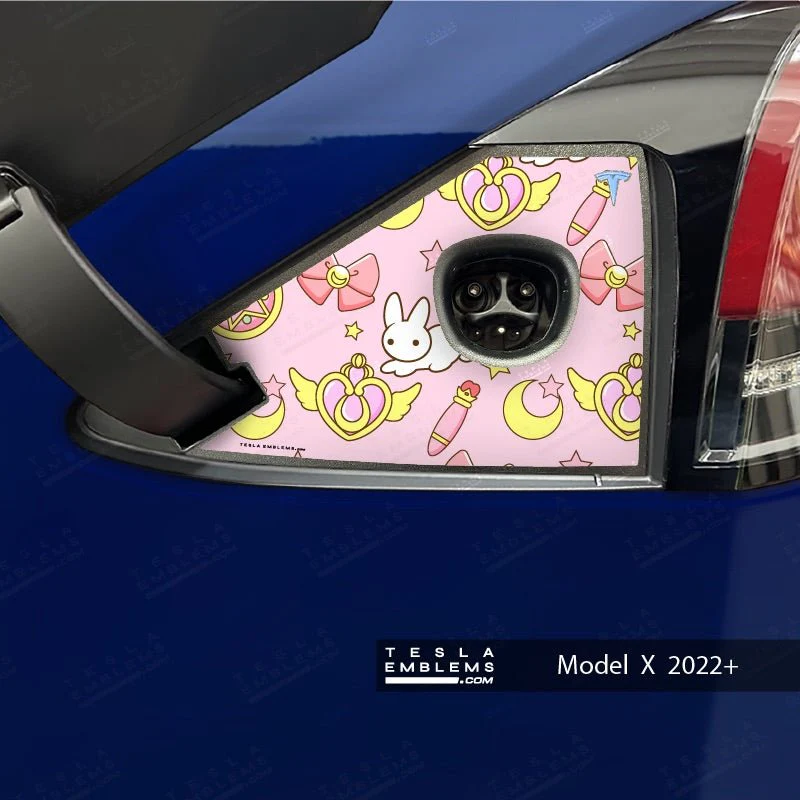 Moon Rabbit Tesla Charge Port Wrap | Model X