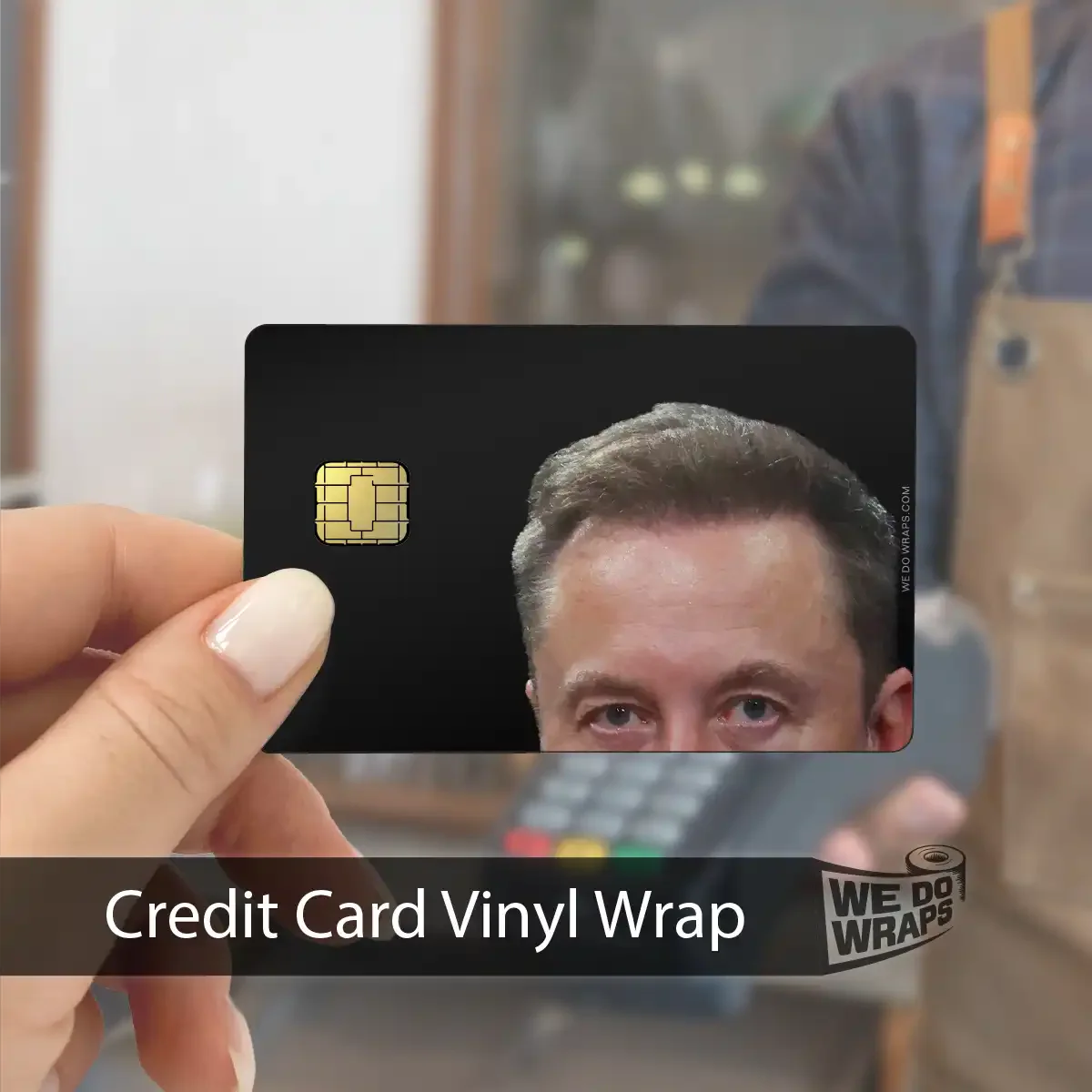 Peekaboo Elon Meme | NFC Key Card Wrap - Image 5