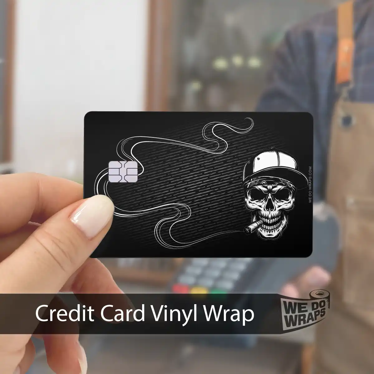 Smoking Skull Art | NFC Key Card Wrap - Image 4