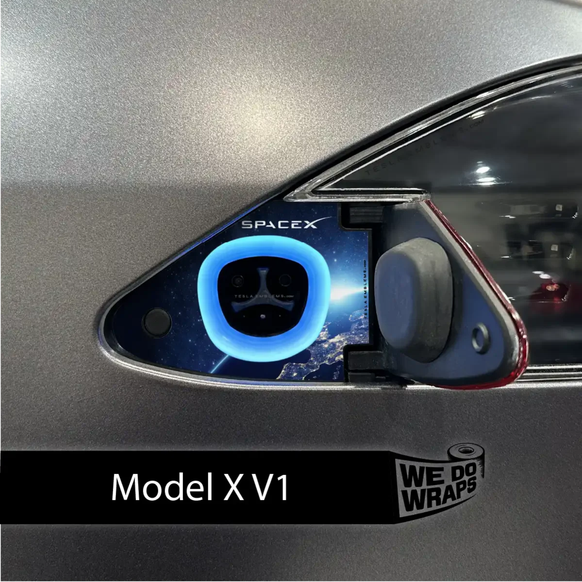 SpaceX Tesla Charge Port Wrap | Model X - Image 2