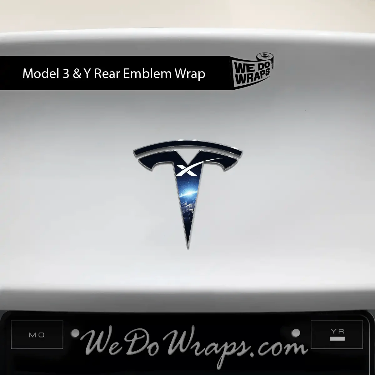 SpaceX Tesla Emblem Decals (Front + Back) | Model Y - Image 2
