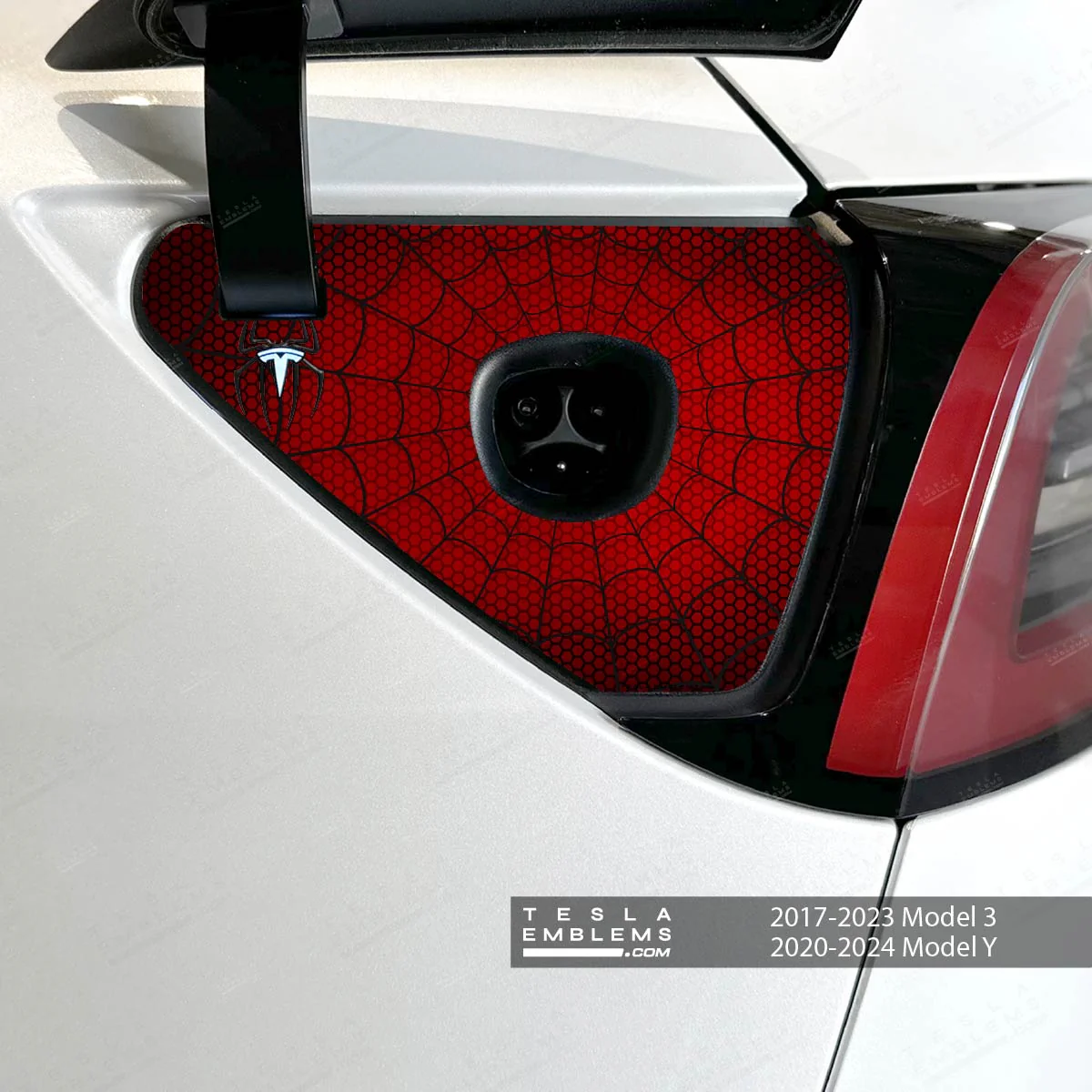 Spidey Senses Tesla Charge Port Wrap | Model 3