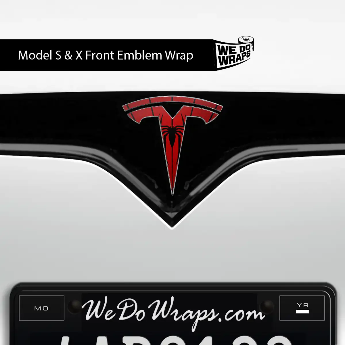 Spidey Senses Tesla Emblem Decals (Front + Back) | Model S