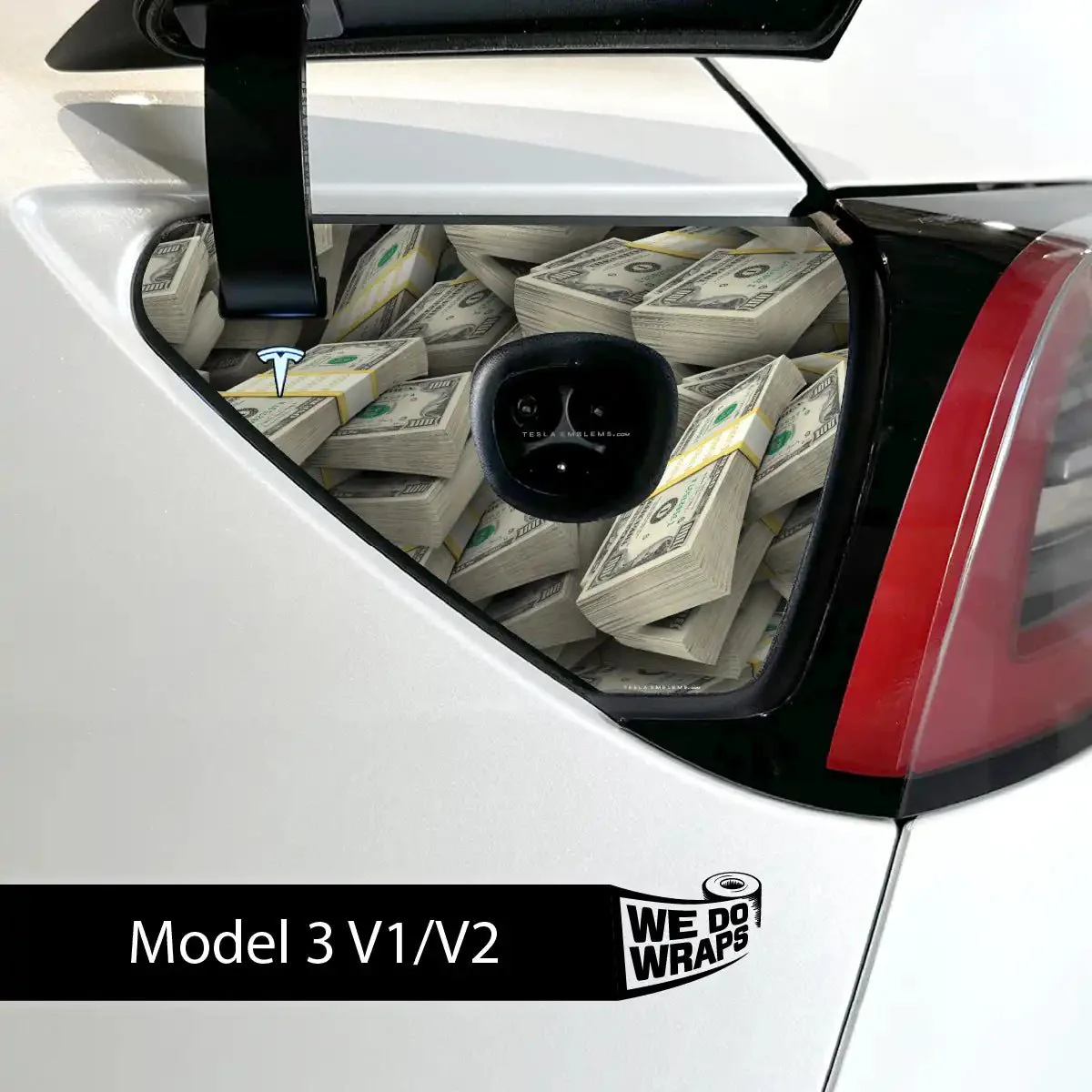 Stacks on Stacks Tesla Charge Port Wrap | Model 3