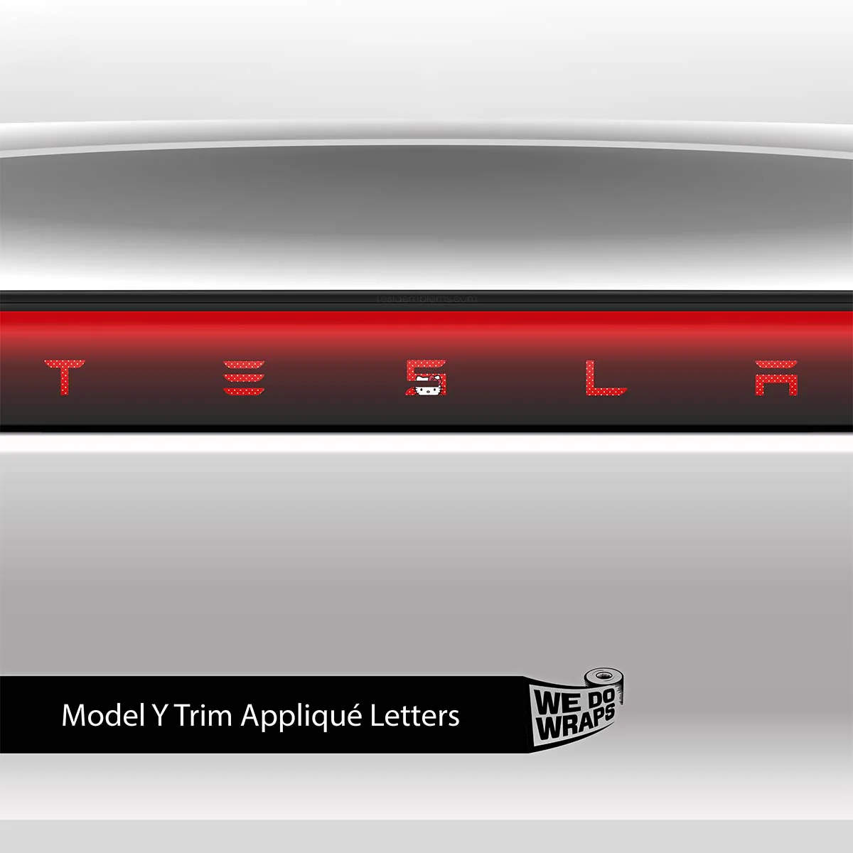Sweet Kitty Tesla Emblem Decals (Front + Back) | Model Y - Image 6