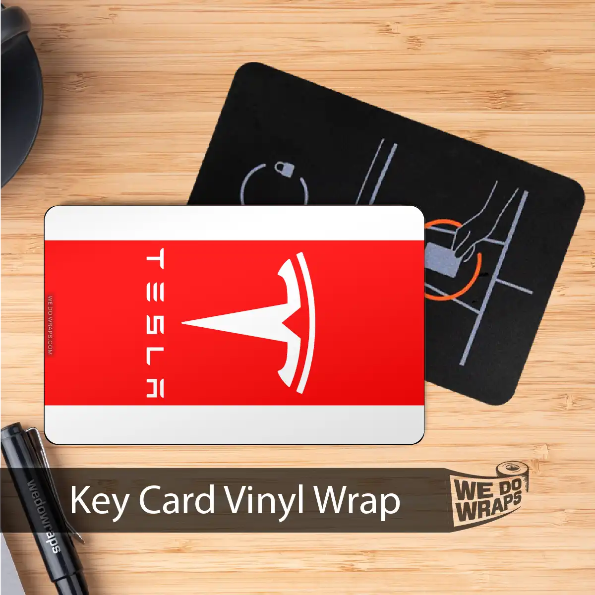 Tesla Flag | NFC Key Card Wrap