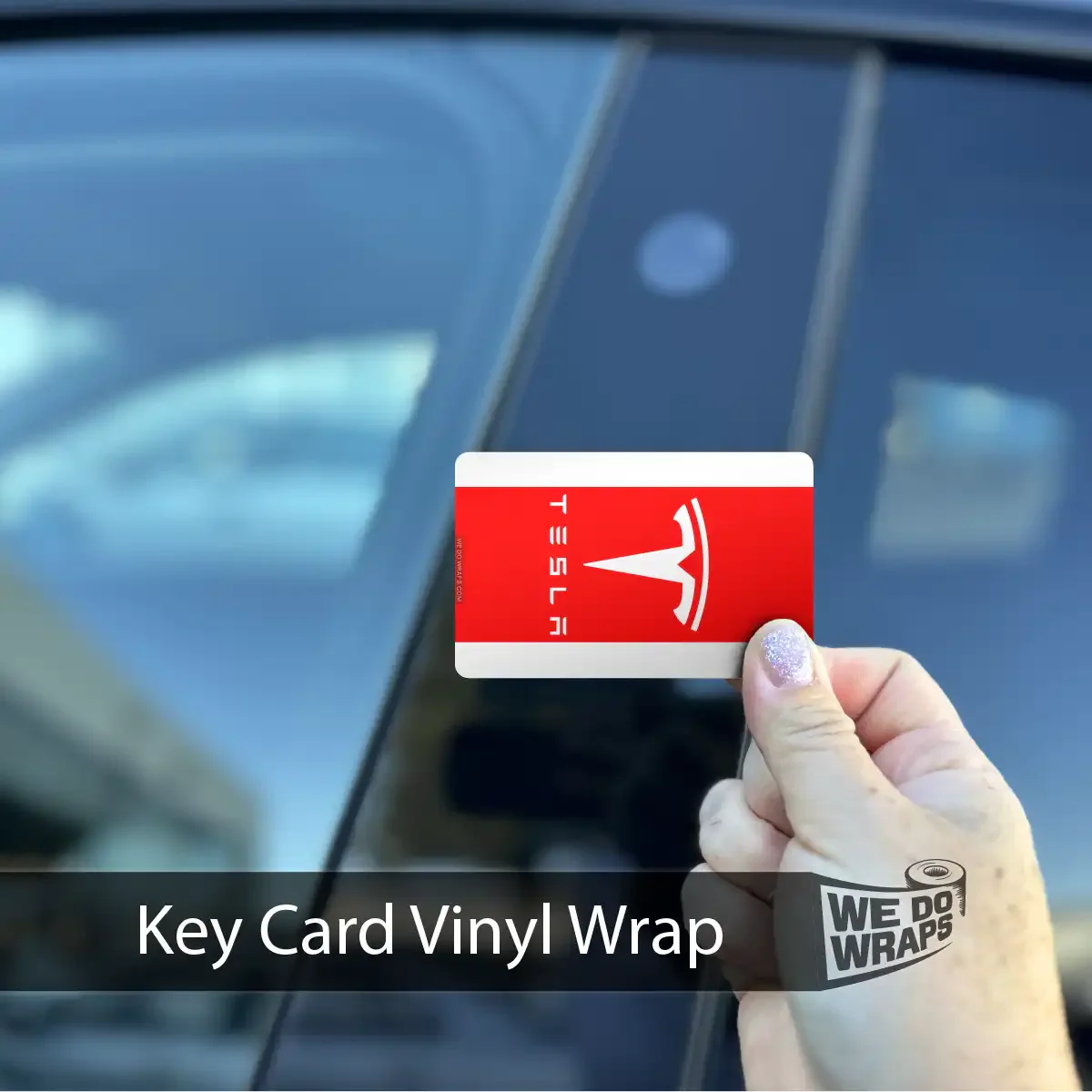 Tesla Flag | NFC Key Card Wrap - Image 2