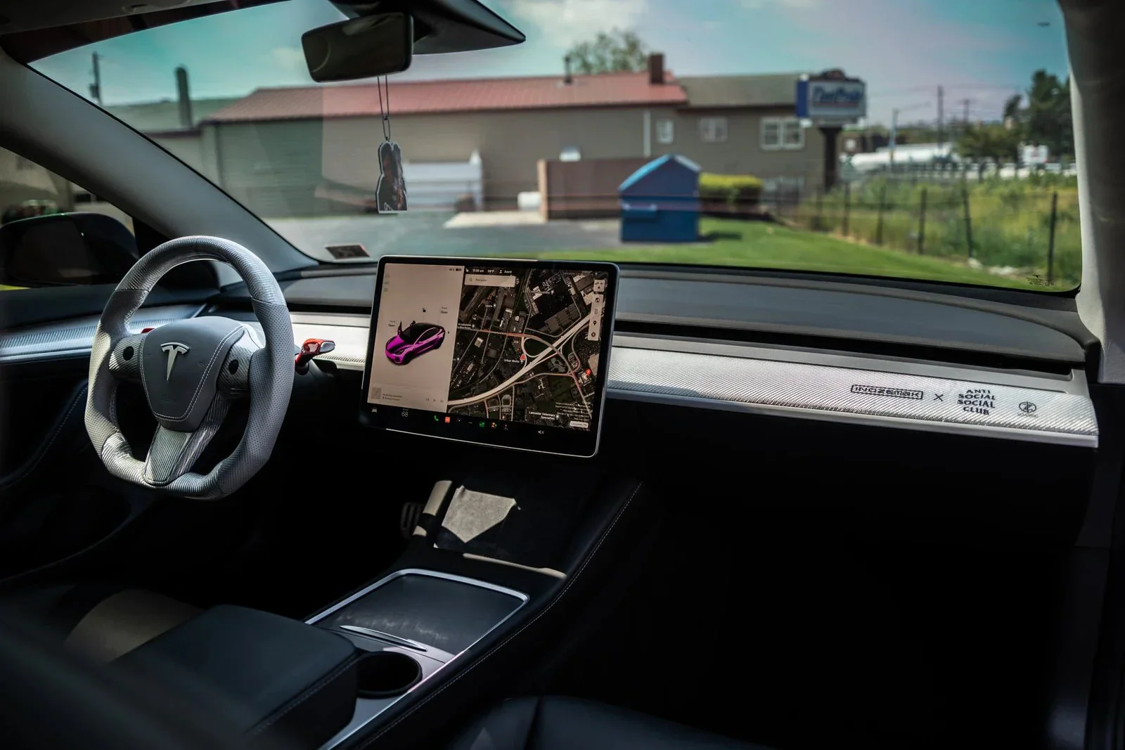 2017-2023 Tesla Model 3/Y - Spectre Fiber Dashboard Replacement - Image 3