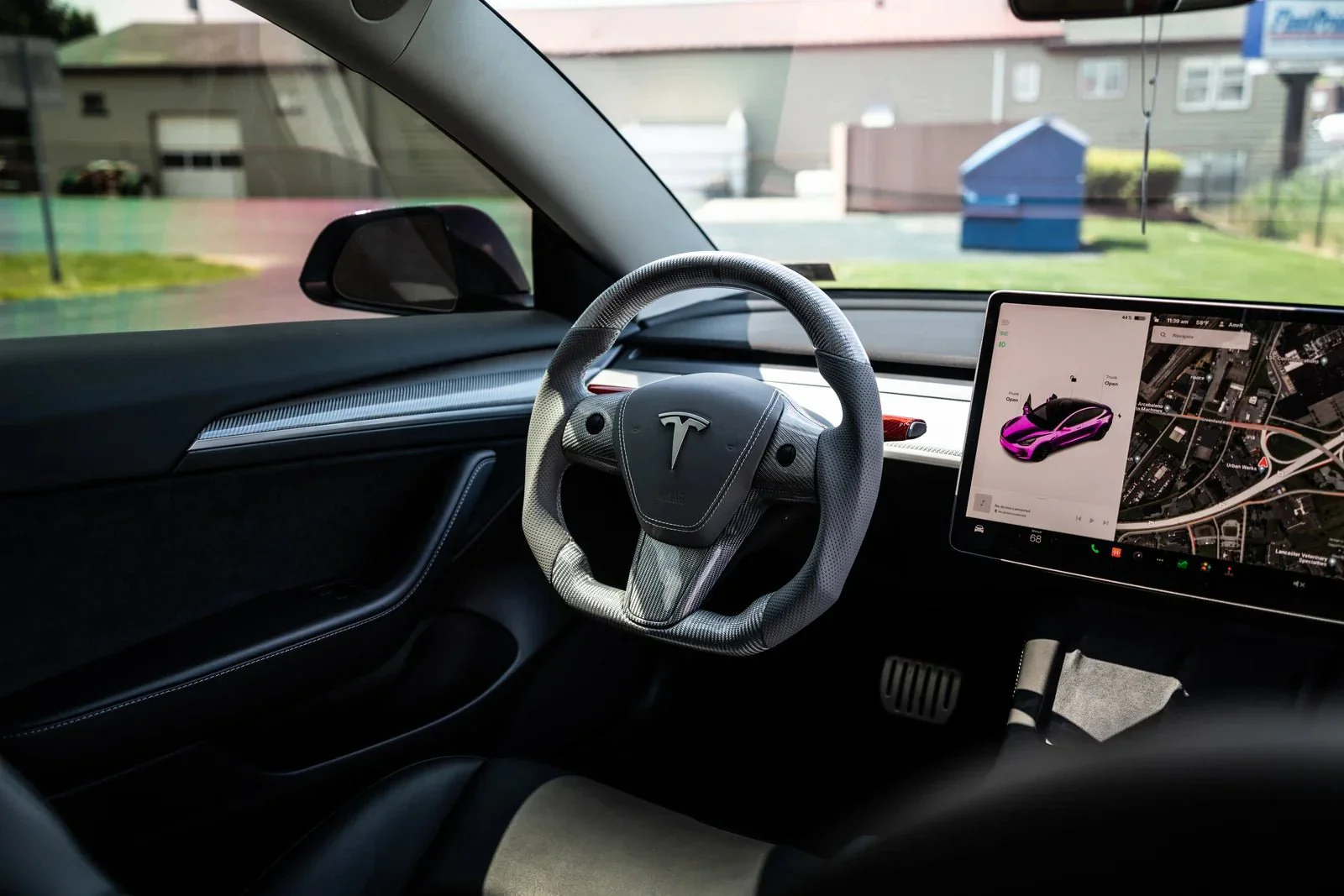 2017-2023 Tesla Model 3/Y - Spectre Fiber Dashboard Replacement - Image 5