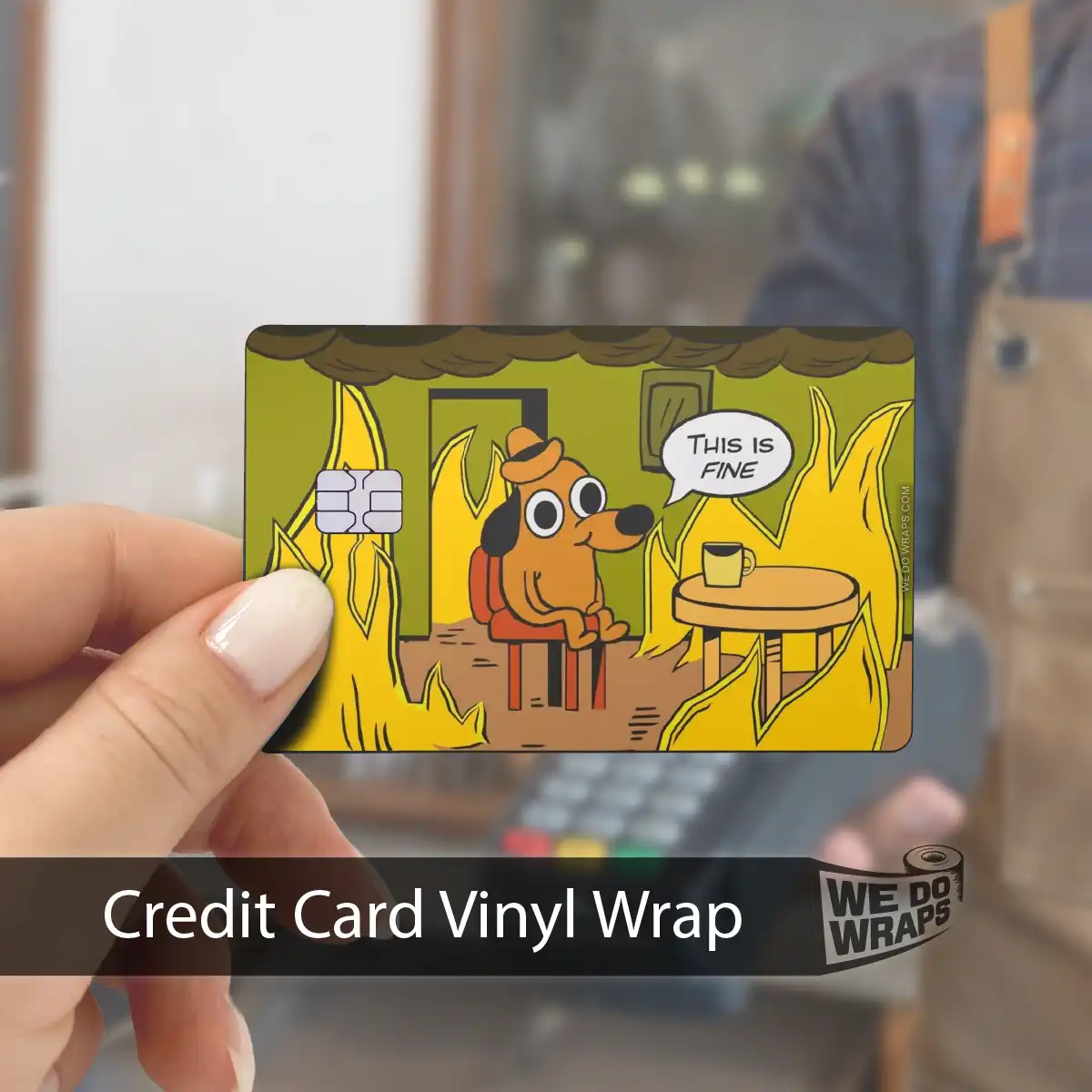 This is Fine Meme | NFC Key Card Wrap - Image 4