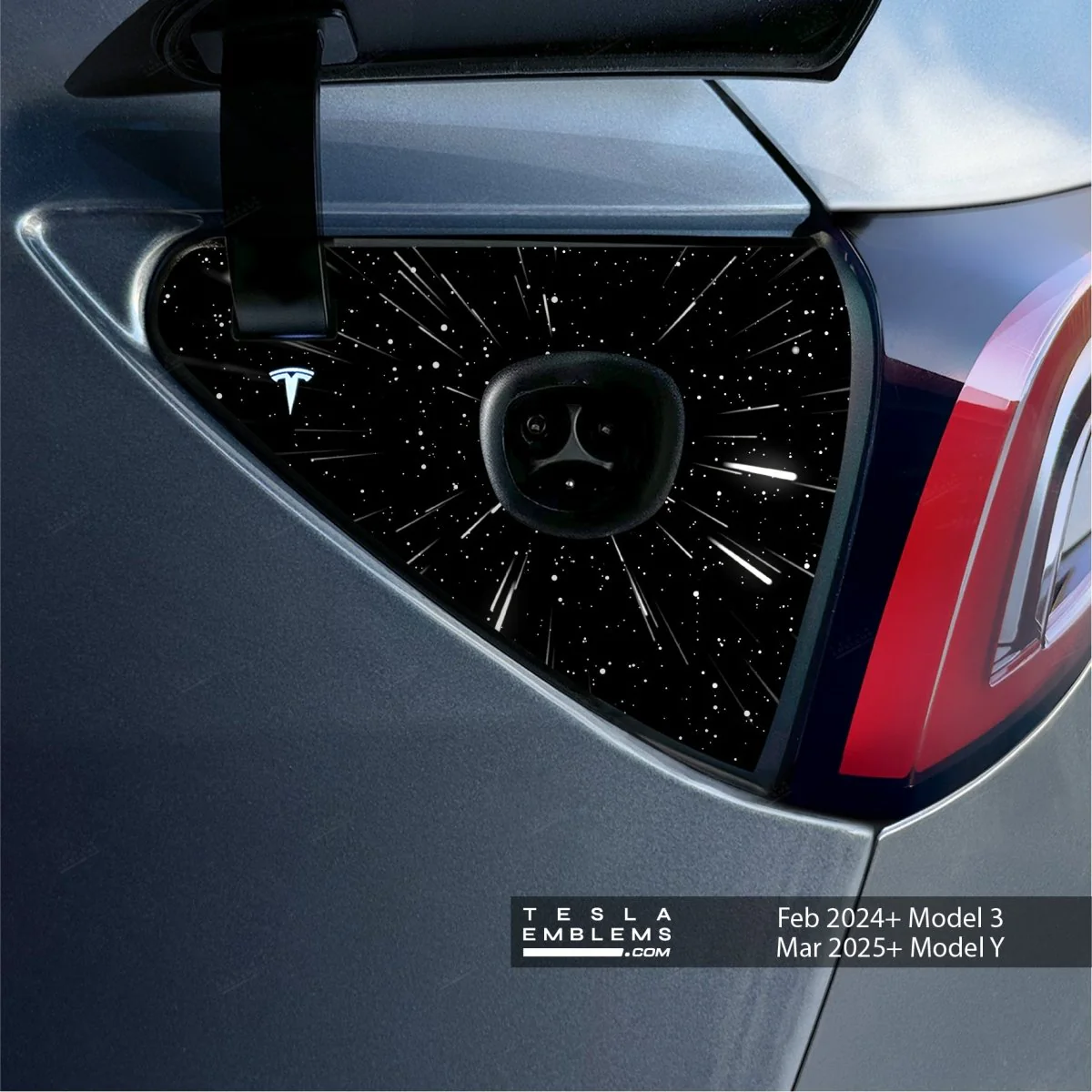 Warp Drive Tesla Charge Port Wrap | Model 3 - Image 2